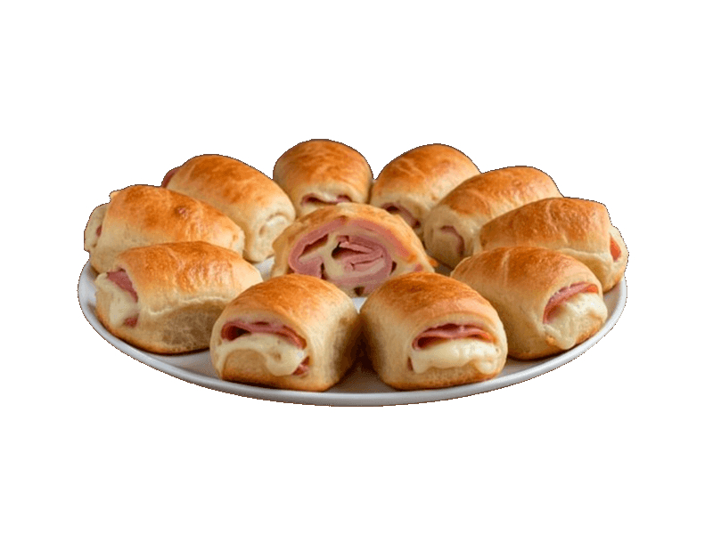 Ración de 10 Rollitos Panaderos de Jamón