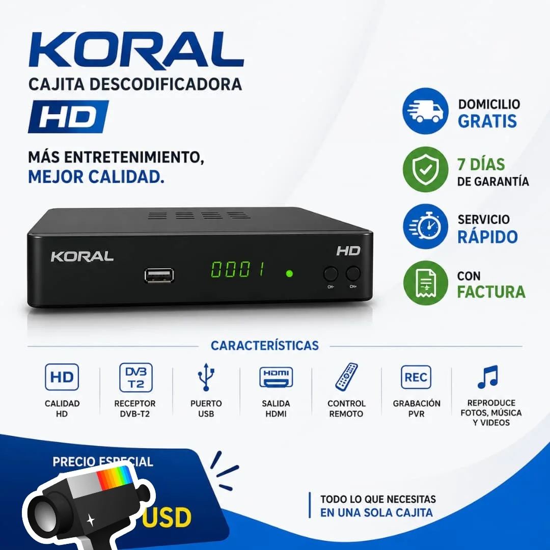 Cajita descodificadora HD