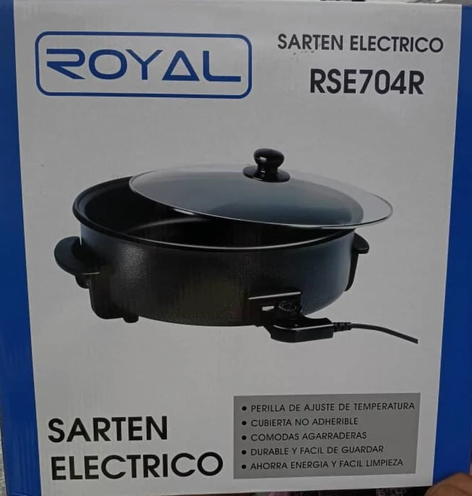 Sartén eléctrico Redondo marca Royal