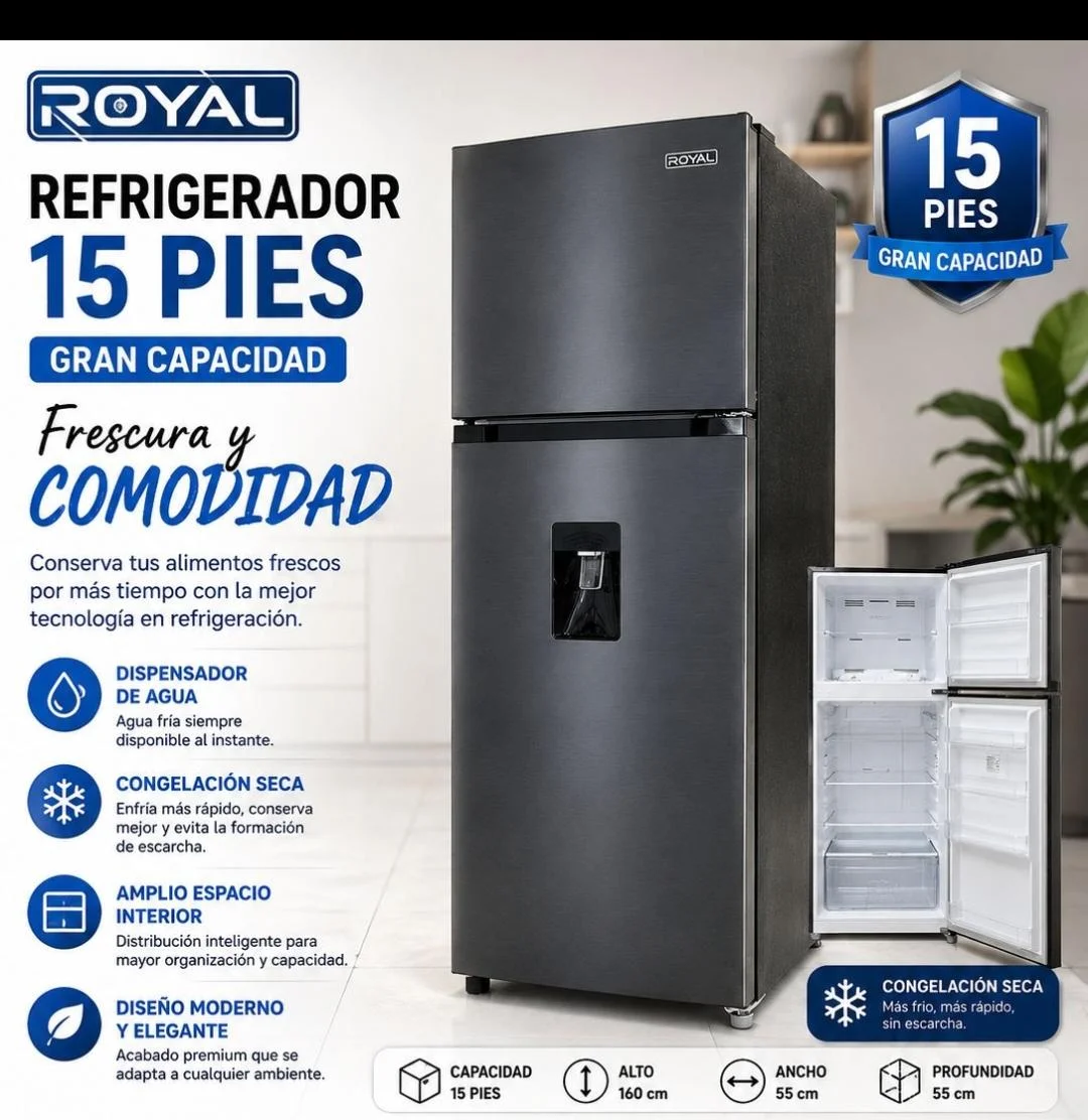 Refrigerador de 15 pies de marca Royal