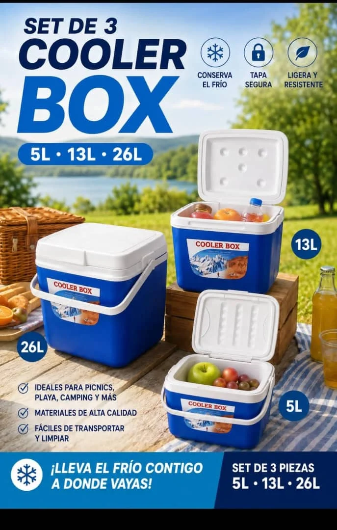 Set de neveras ,Marca americana Cooler Box — imagen 1