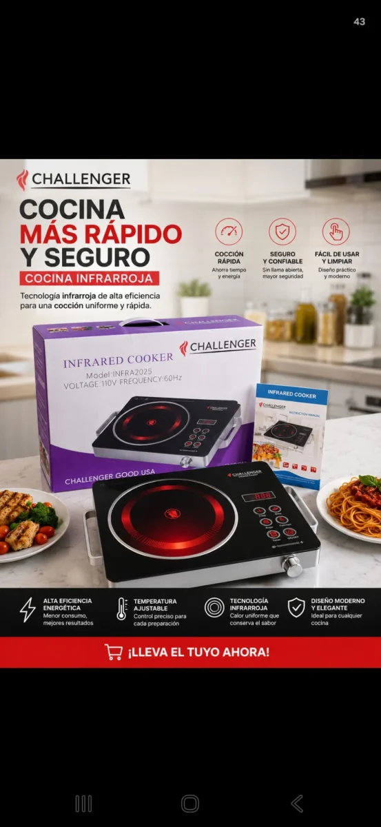 Fogon infrarojo Challenger y Saco — imagen 1