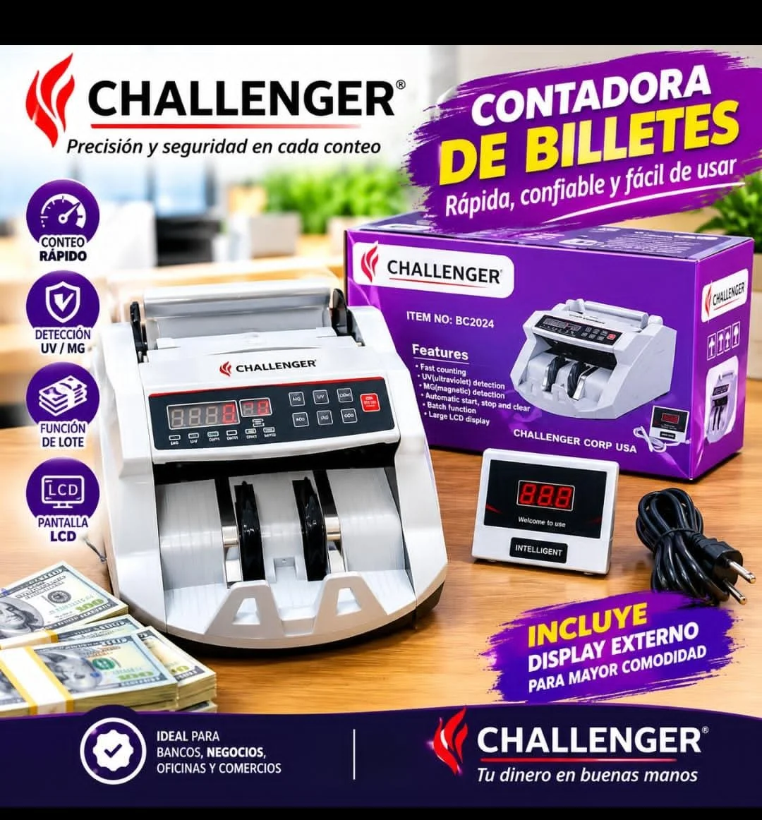 Contadoras de billetes marca Challenger — imagen 1