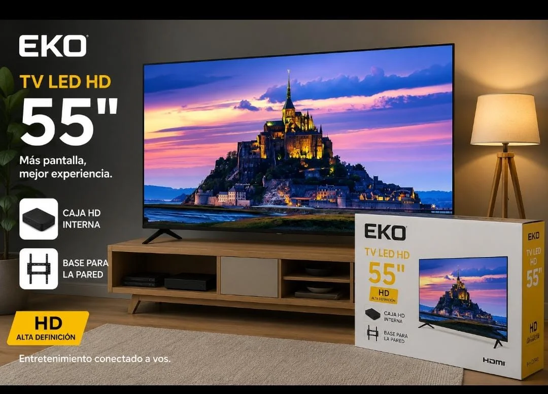 Smart tv de 55" marca EKO