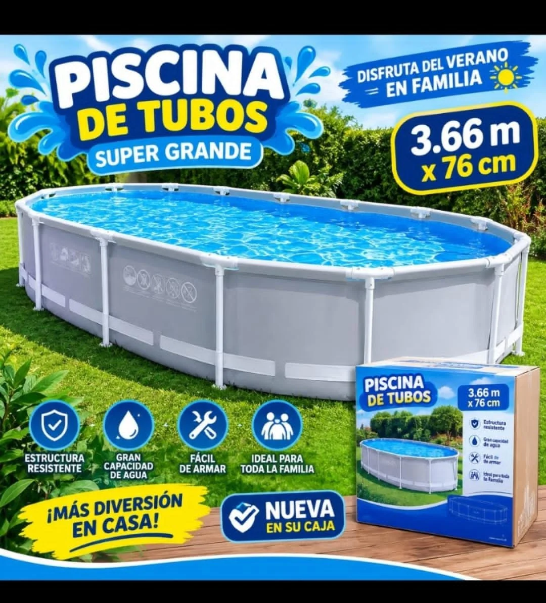 Piscina de tubos marca intex — imagen 1